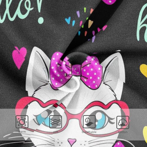 Girls Underwear Toddler 2t Cotton Girl Panties Cute Stylish Undies Kids Briefs Cute Cat Faces Black3