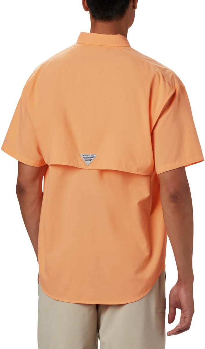 Columbia Men's Bahama II Short Sleeve Shirt 2X Tall Bright Nectar
