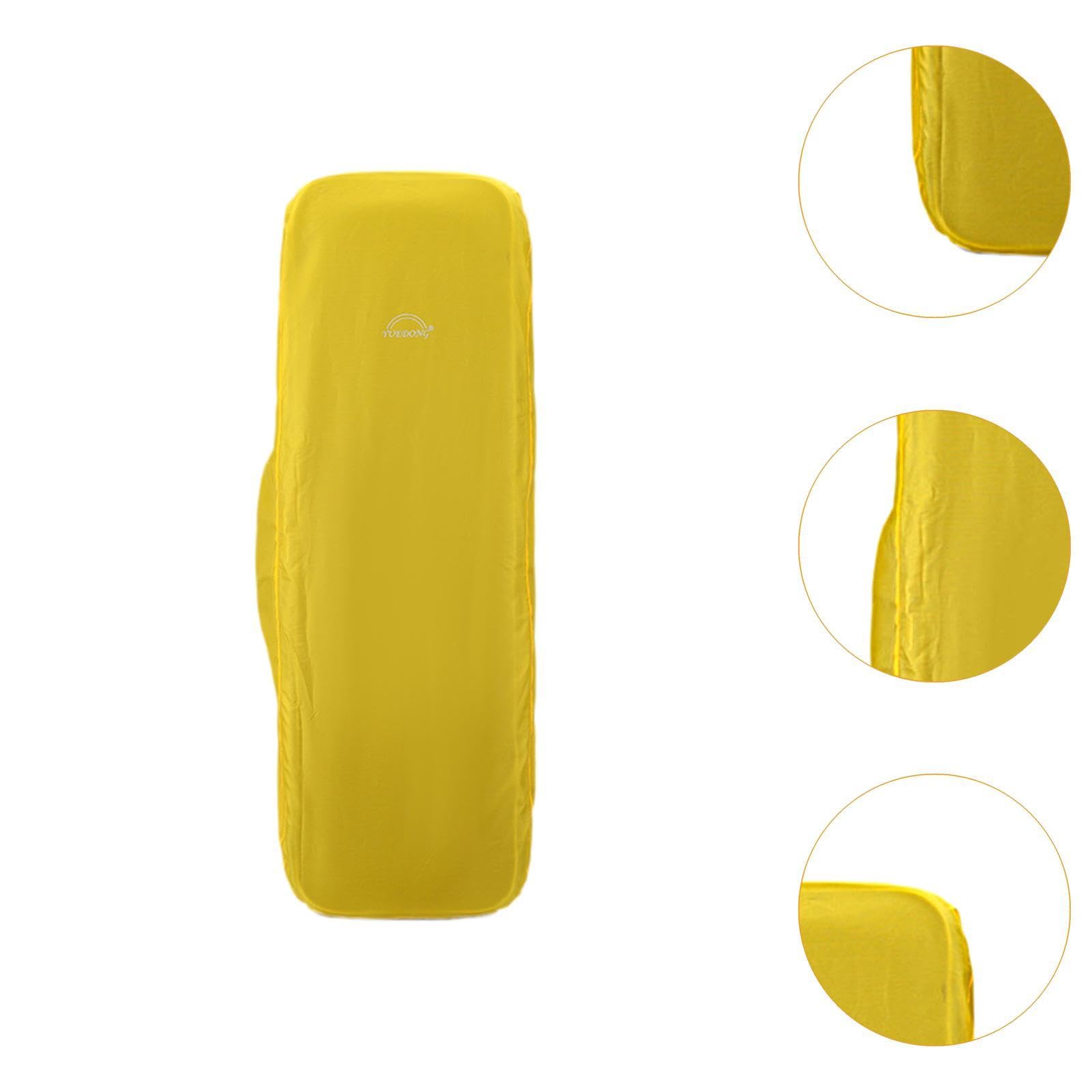 Baoblaze Copertura antipioggia per violino Custodia per violino Impermeabile Multifunzione Leggera Custodia per strumento per violino Antipolvere per viaggio, Rettangolo giallo