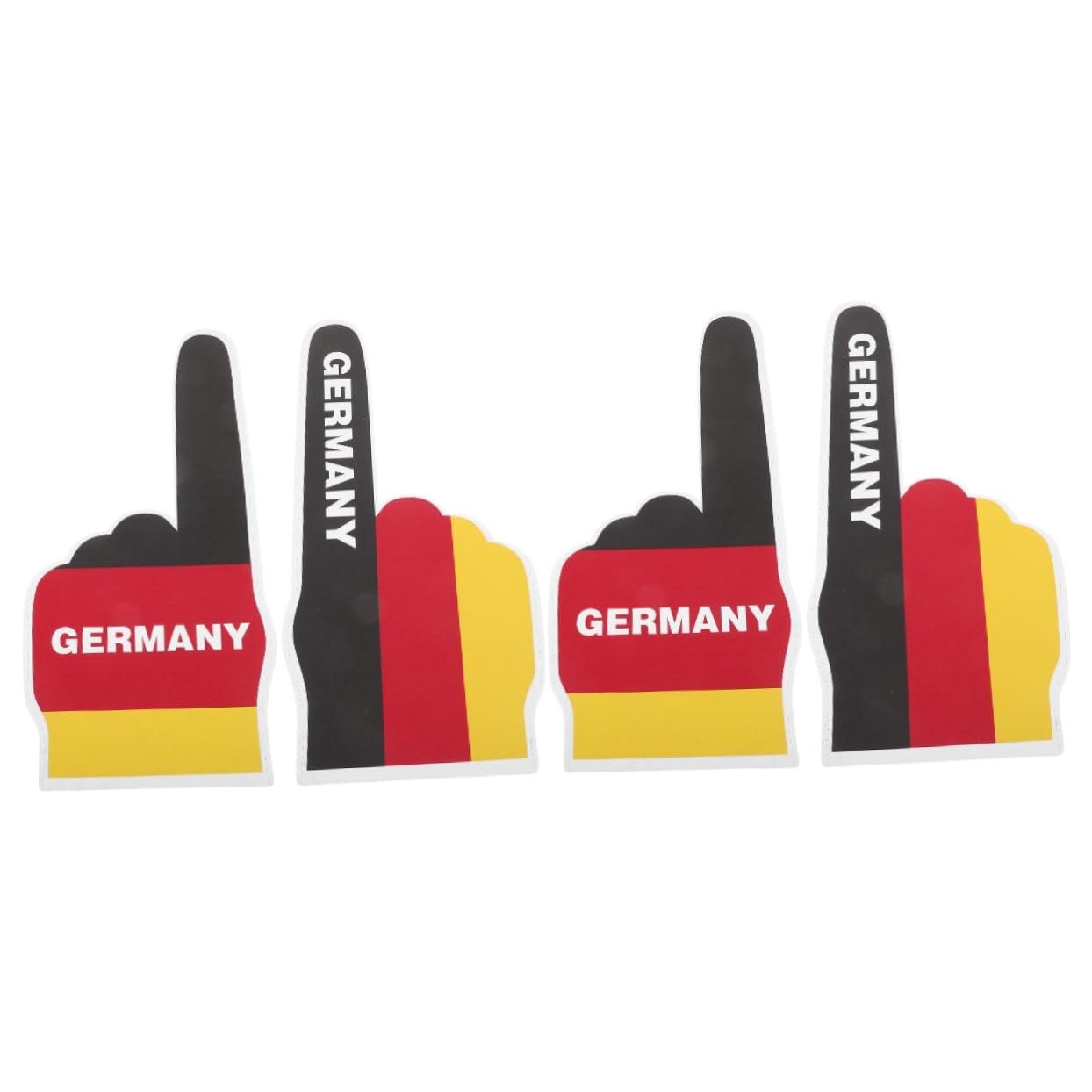 BESPORTBLE2 Pairs Cheering Gloves Soccer Competition Finger Decor Foam Fighting Hand Victory Finger Portable Prop for Cheerleading Decorative Finger Prop Eva Foam Football Supplies