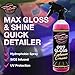 AUTO FANATIC 007 Car Gloss Enhancer Ceramic - Water Beading Hydrophobic Spray Infused with SiO2 For Maximum Gloss & Shine - Quick Detailer Spray For Ceramic Car Coating (16 oz Spray)