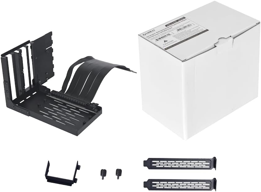 Lian Li VG4-4-V2X Vertical GPU Kit components and packaging