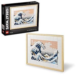 LEGO Art Hokusai The Great Wave Framed Japanese Wall Art Building Set – Unique Wall Decor for Home, Room, or Office – Fun Activity for Adults, Ages 18+ – Gift for Men and Women – 31208