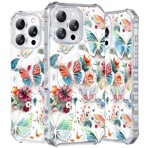 Coque iPhone 16 Pro Max papillon bleu sarcelle brillante pour votre quotidien