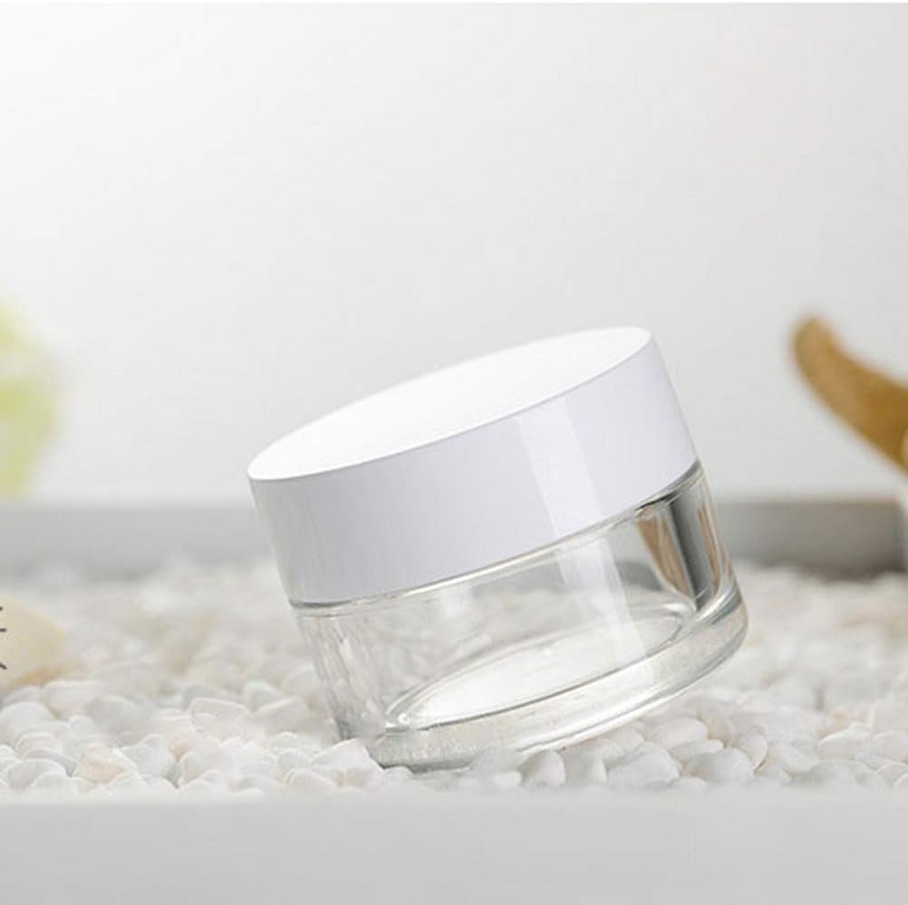 1 Oz Plastic Jars, Plastic Cosmetic Containers With Lids, Sample Jars with Lids, Small Sample Containers , Slime Storage, Tiny Containers with Lids ,Wide-Mouth Plastic Containers, Plastic Slime Storage Jars, Clear Slime Storage Jars