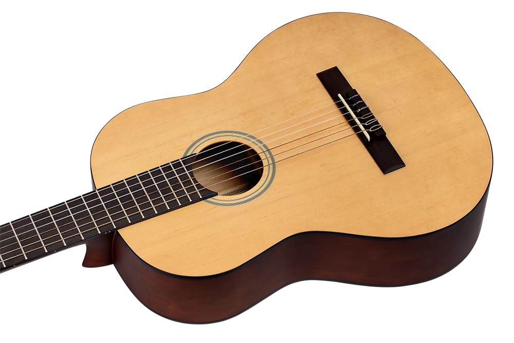 Ortega Guitars 4/4 Konzert Gitarre – Student Series – Fichte, Katalpa, Natur (RST5M)