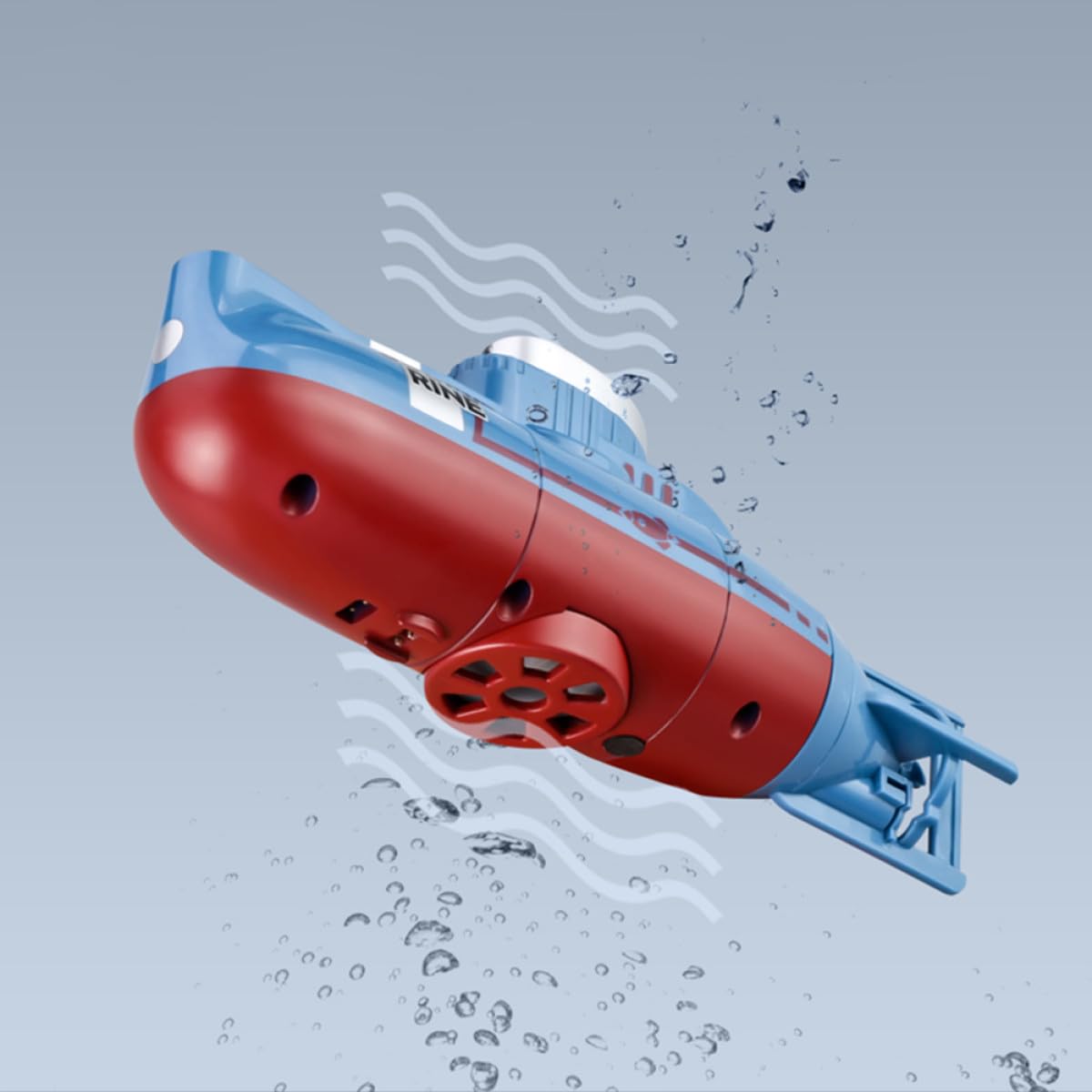 Yardwe Submarino Teledirigido RC Barco De Juguete Eléctrico Submarino Juguete Mini para Bañera y Piscina