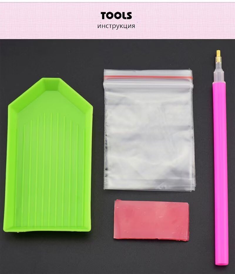 DIY 5D Diamond Art Painting Kit Volledige Boor, Sneeuw