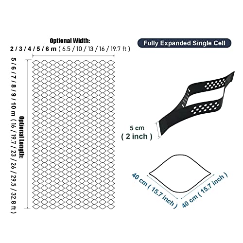 Grille de sol durable anti-boue pour stabiliser les chemins d'accès