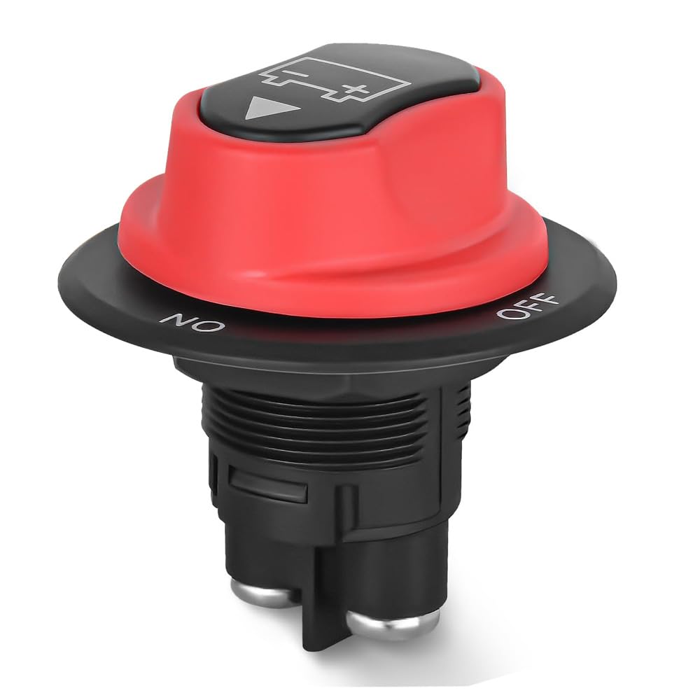 Greluma Interrupteur Déconnexion Batterie 50A 12V-24V - Pour Voiture Bateau Caravane