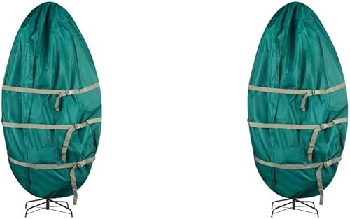 Tiny Tim Totes 83-DT5583 Bolsa de almacenamiento de lona vertical para árbol de Navidad  9 pies  Verde, 9 pies y Tim Totes Bolsa de almacenamiento