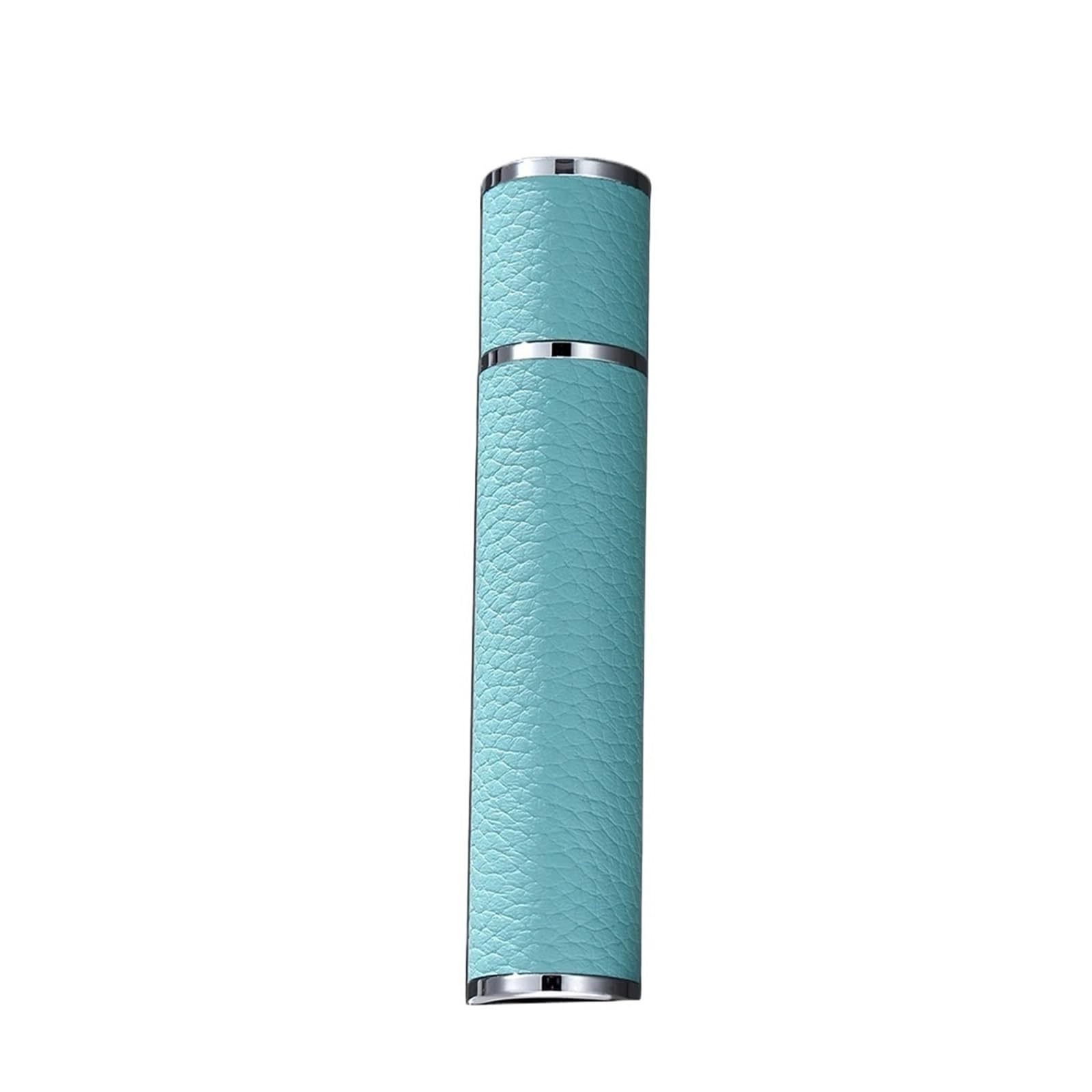 Frasco de perfume de cuero Botella atomizadora de perfume con imán 10 ml | Rociador de cuero portátil for embarque Spray de viaje con sellado hermético(Blue)