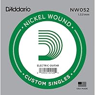 .052 gauge nickel wound electric guitar string Round wound with nickelplated steel for distinctive bright tone Perfect as a replacement string or for creating customized sets Made in the u.s.a. for the highest quality and performance
