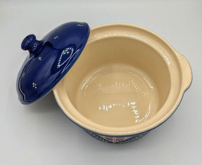 フランス製 BECK アルザス陶器 両手鍋 ブルー アルザス陶器 通販