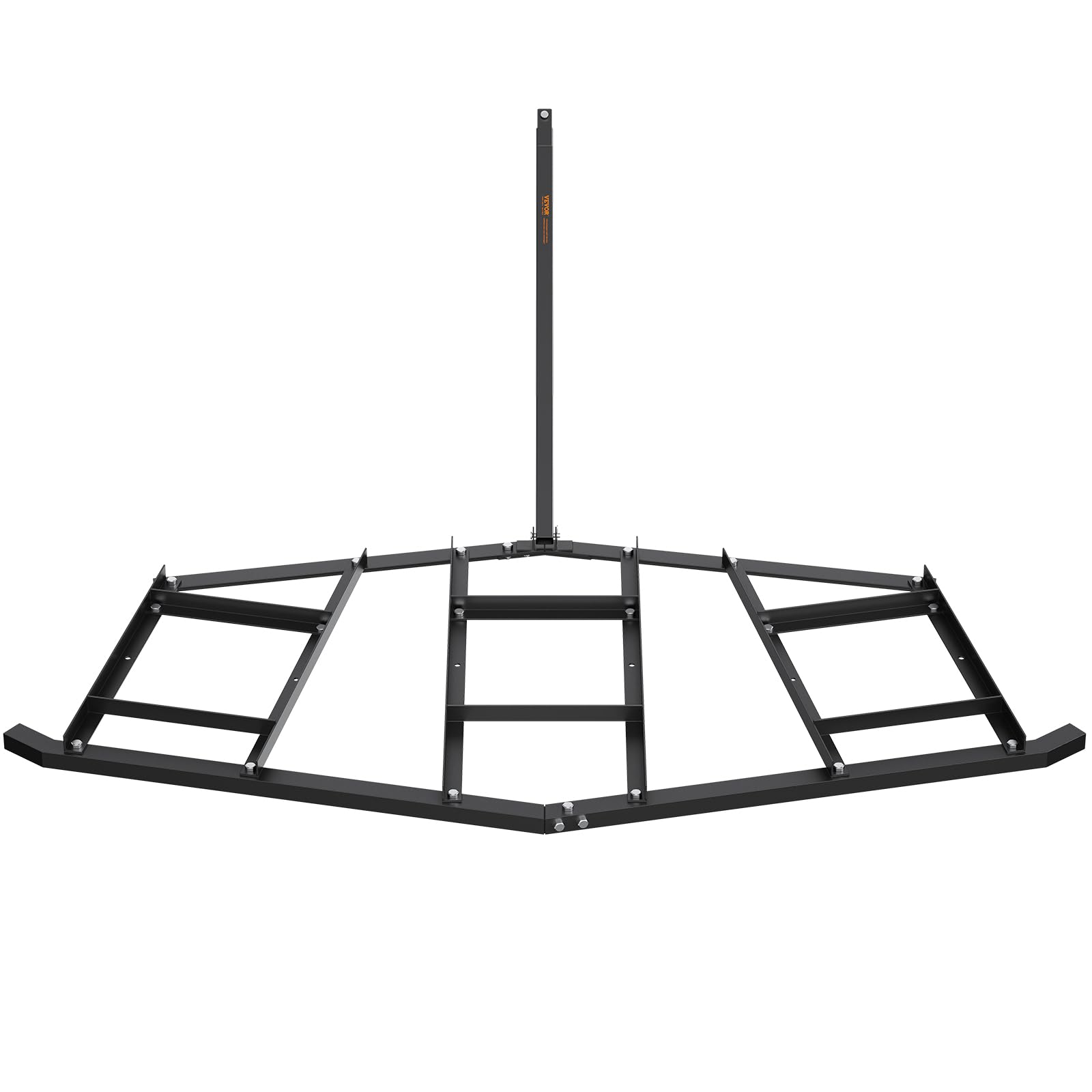 VEVOR Herse Traînée Niveleur d'Allée 2200 mm Niveleuse de Terre Agricole en Acier Q235 avec Barre Réglable Capacité de Charge 22,5 kg Outil de Nivellement pour VTT, UTV, Tracteur de Pelouse de Jardin