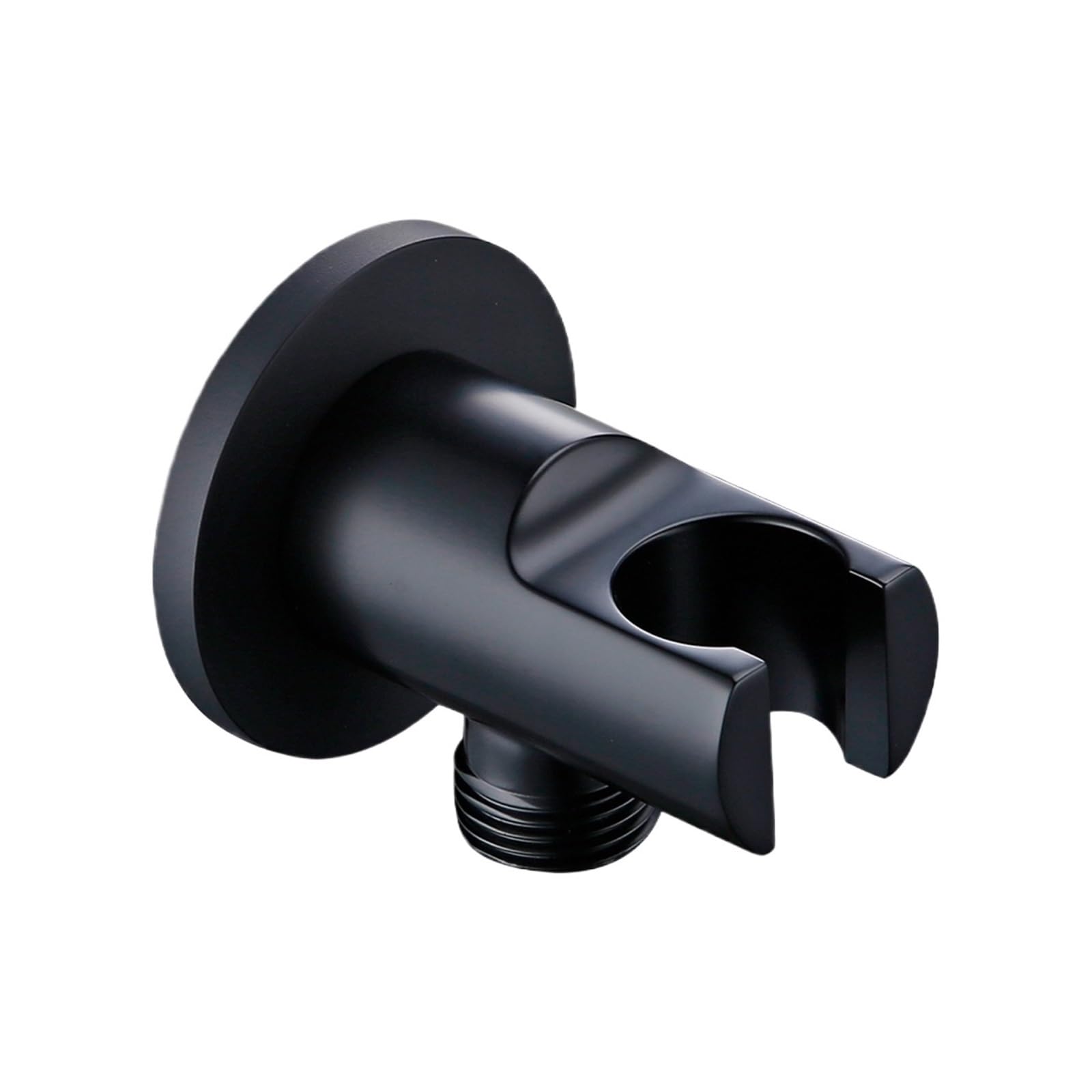 Xfhtycj Dark Khaki 1Pcs Matt Black Solid Brass Square Shower Holder(Dark Khaki)