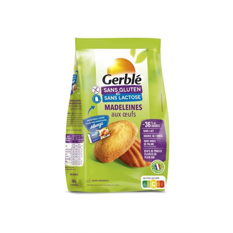 Gerblé - Magdalenas Gluten 200G - Lot De 3 - Precio Por Lote - Entrega Rápida