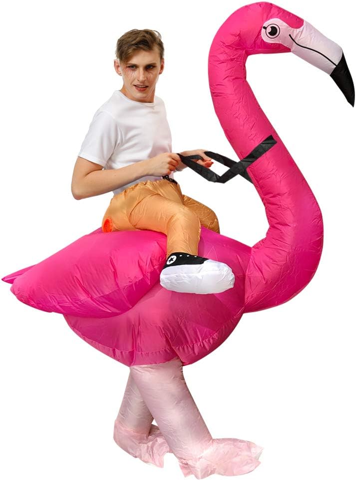 Inflatable Costume Flamingo Costume Halloween Costume Fancy Dress Cosplay Costumes for Adult