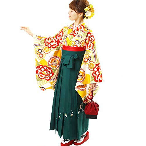 Fuuka-Kimono Women Embroidered Hakama Skirt Single Item Andon2