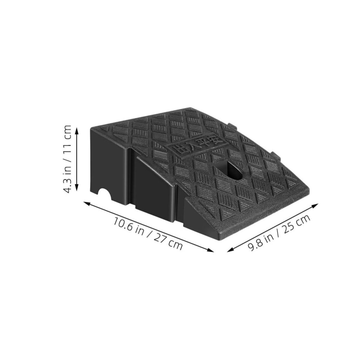 2 Pezzi Rampa per Auto Portatile in Plastica Nera, Rampa Garage | Soglia Rialzata, Resistente All’usura e Flessibile, Installazione Semplice per Accessi e Passaggi
