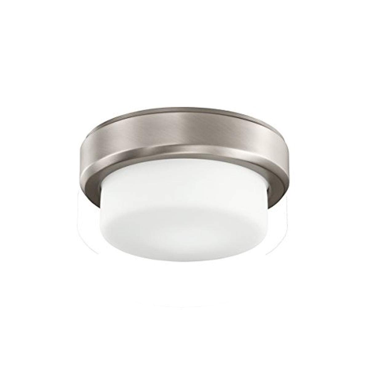 Kichler 380046AP Arkwright Ceiling Light Fixture with white glass and antique pewter finish