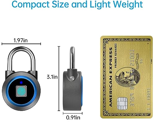 Megafeis FB Fingerprint Padlock, Bluetooth Lock, Mobile App, Megafeis Smart Padlock With Keyless Biometric thumb #4
