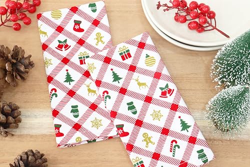 Set de 6 Servilletas de Tela Navideñas 18x18 in miniatura 3