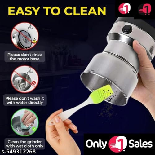 Image of Stainless Steel Grinder | Nima | Multifunctional, Smash Machine | Coffee Beans Electric| Mixer| Spice | Dry Masala | Masala Mixer| Chutney Grinder