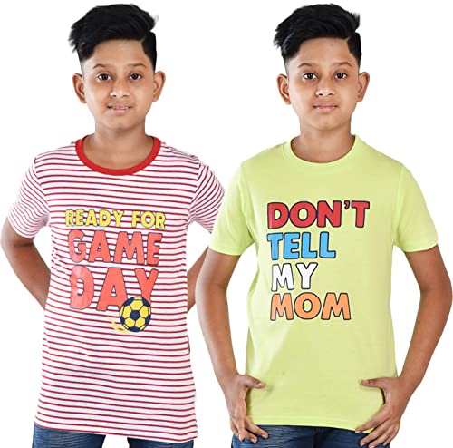 Image of Clothe Funn Boys T-Shirts Round Neck (Pack of 2)