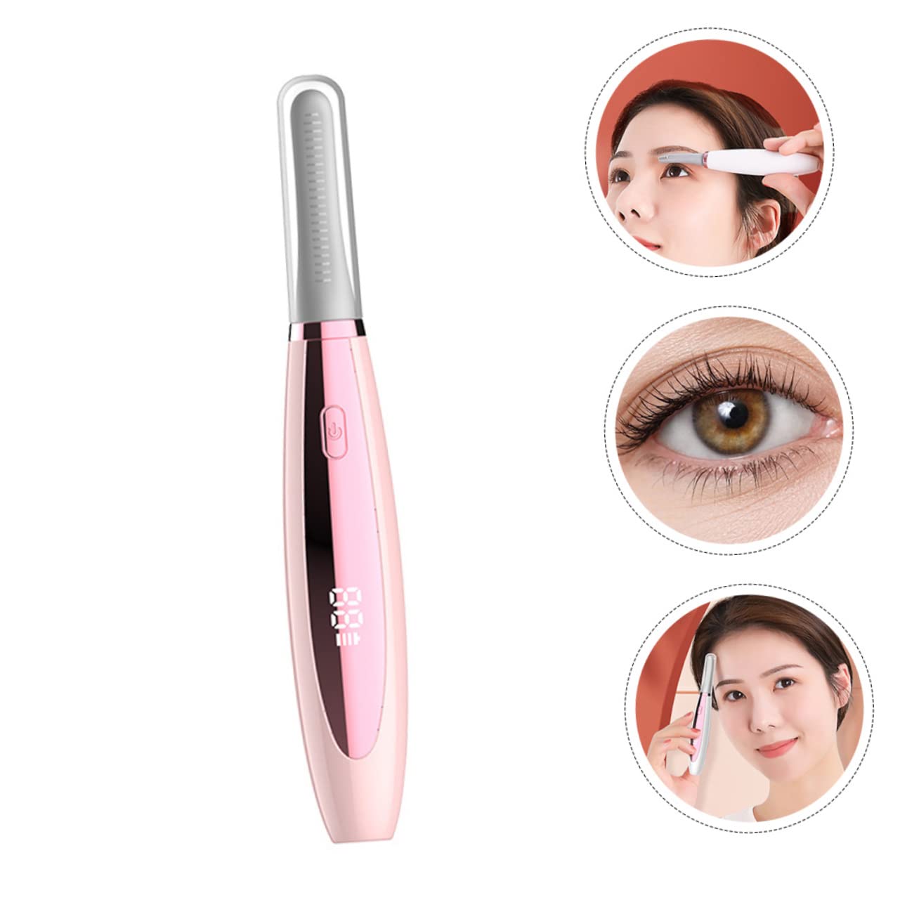 WOONEKY 3stücke Beheizte Wimpernzange Für Wimpern Elektrische Wimpernrolle Tragbar Schnelles Aufheizen Geeignet Für Stylisches Design Langlebig Und Zu Verwenden