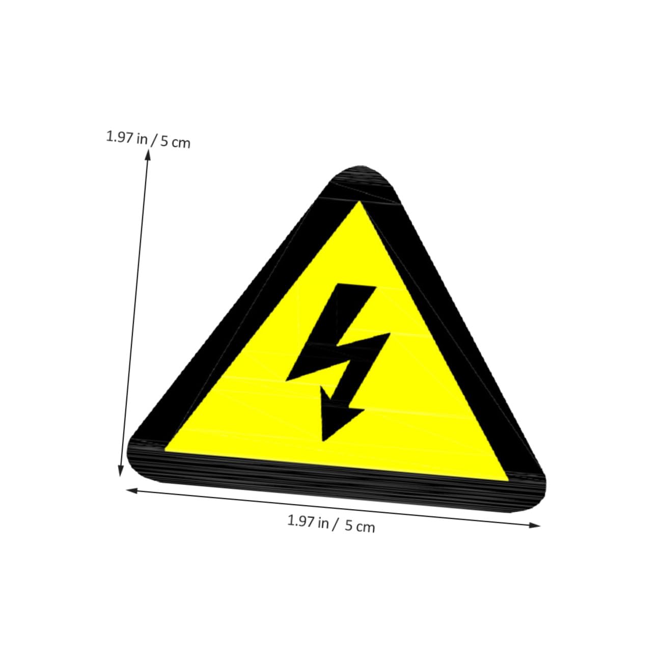 GALPADA Autocollants D'avertissement Haute Tension Jaune Lot de 25 en Adhésif Signalisation de Sécurité pour Équipement et Boîte Électrique pour Garage et École