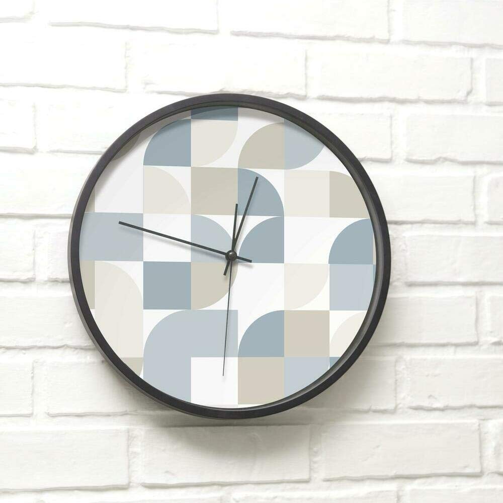 RoomMates RMK11362RL Blue Mid-Century Geometric Peel and Stick Wallpaper, 45.7 x 47.9 cm - Image 3