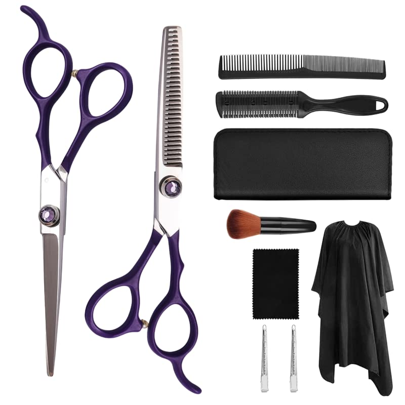 Tijeras de Corte de Pelo Profesionales, Tijeras de Corte de Pelo para Estudiantes de peluquería de Acero Inoxidable de 6 Pulgadas(