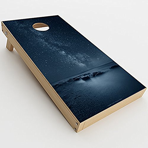 Skin Decals Vinyl Wrap for Cornhole Game Board Bag Toss (2xpcs.) / Reflecting Infinity Northern Lights