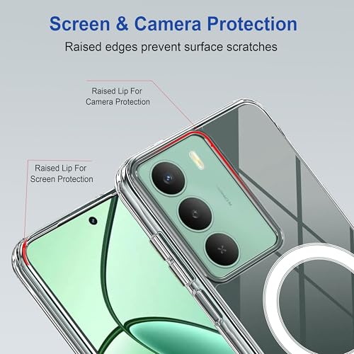 Image of amazon basics Back Case Cover for Realme C73 5G | Scratch-Resistant Back Cover | Clear