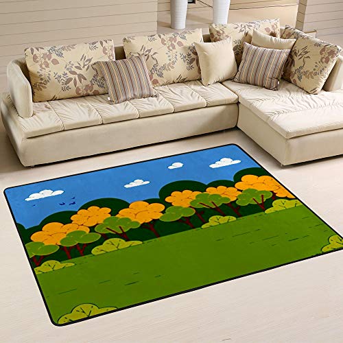 Tapis corail grand format en velours herbe de coton stretch de qualité