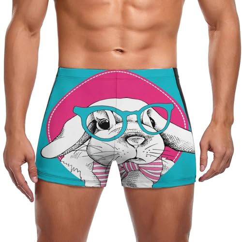 Boxer de bain homme Lapin en textile premium résistant au chlore