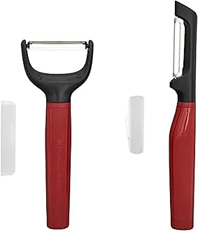KitchenAid Universal Y and Euro Peeler Set, 2 Piece, Empire Red