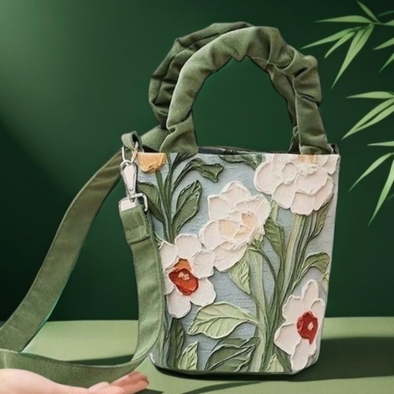 Bolso Bandolera Mujer con Diseño Floral Artístico miniatura 2