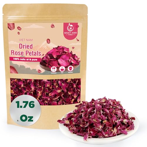 Premium Pétalos de Rosa Secos 100gr Natural y Puro