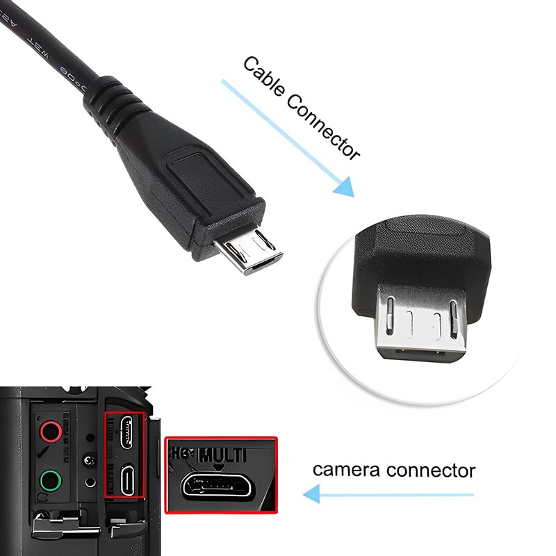 VMC-MD4 Digital Camera Cord Data Sync & Charge 5pin for Sony Camera image 5
