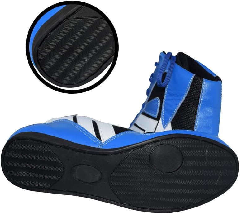 Miniatura 8 de Rightpunch - Zapatos de boxeo profesionales transpirables para hombres y mujeres, antideslizantes, ligeros, con suela de goma