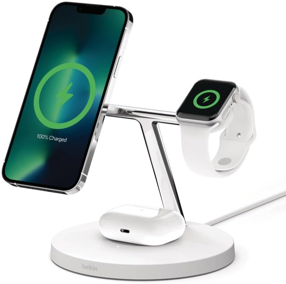 Belkin Charging Station 3-tr-1 Blanc