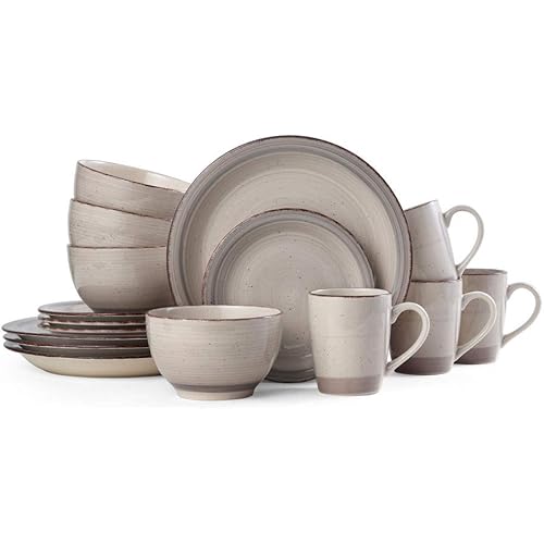 Pfaltzgraff Sadie (Pack of 16) Dinnerware Set, Cream