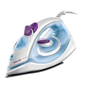 Philips Steam Iron GC1905/21 (World no. 1 Ironing Brand) – Black non-stick soleplate, Powerful 17gm/min steam output & 1300 W Quick heat-up - image, photos