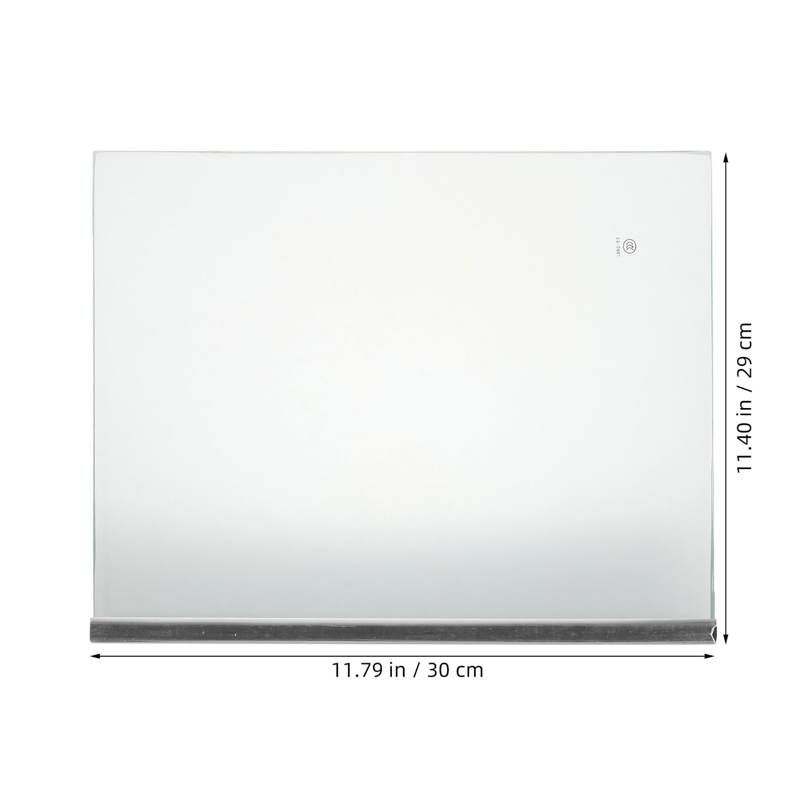 SHINEOFI Ripiano in Vetro Temperato Bordo Avvolto per Frigorifero e Congelatore, Pannello Divisorio Trasparente 300x290 Mm, Supporto Robusto per Organizzazione Interna Cucina