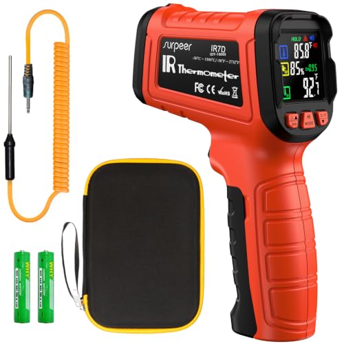 Infrared Thermometer Temperature Gun 2732°F 50:1 Pyrometer