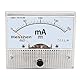 Heschen 85C1-200mA Rechteck Panel montiert Stromzähler Amperemeter Tester DC 0-200 mA Klasse 2,5 weiß