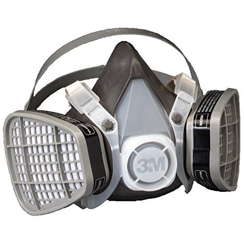 3M Disposable Respirator, Half Face Piece Assembly 5301, Organic Vapor Respiratory Protection, Large Size