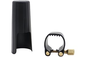 Secure Clarinet Ligatures: Andoer Leather Ligature Fastener with Protective Cap